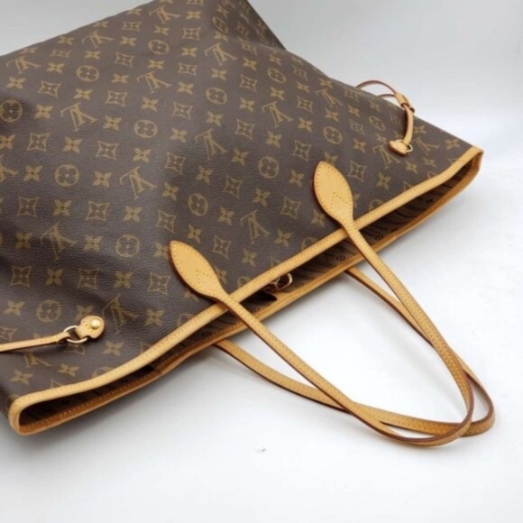 100% Authentic Louis Vuitton Neverfull GM Brown Monogram Canvas Shoulder Bag - Picture 5 of 15